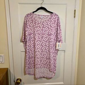 LulaRo Purple Polka Dot Irma